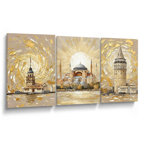 altın istanbul Kanvas Tablo