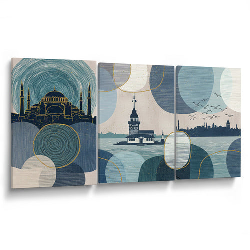 istanbul harikaları 2 Kanvas Tablo