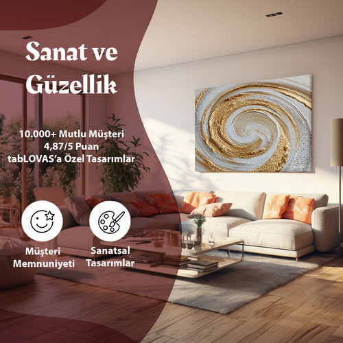 altın aura Kanvas Tablo duvar dekorasyonu
