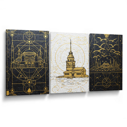 istanbul harikaları Kanvas Tablo
