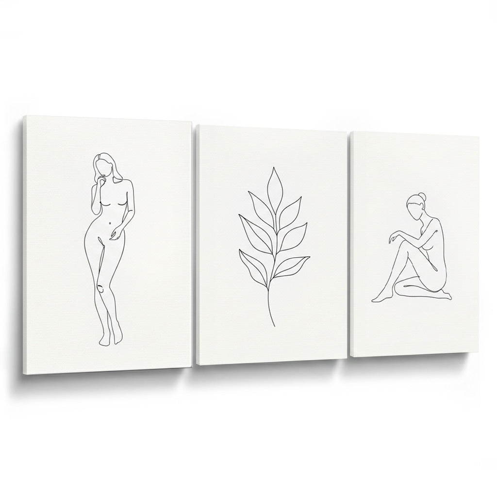 minimalist çizgi Kanvas Tablo